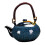 Ceramic Teapot Blue 750ml for Home Camping Tea Making 5