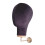 Wall Mounted Velvet Mannequin Head Hat Display Stand Black 3