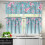 Plum Blossoms Kitchen Curtains Set 24 inch 3-Piece Rod 3