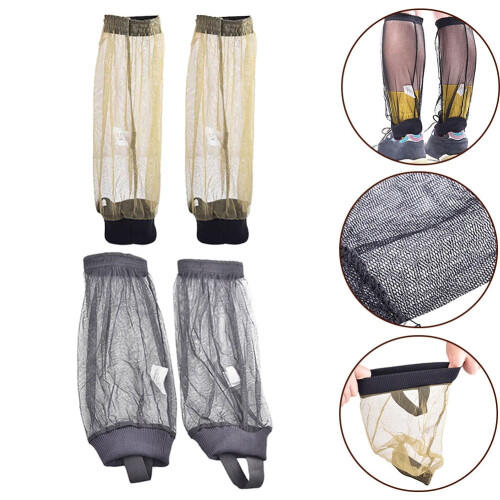 Camping anti-bite leggings green mesh breathable 2