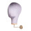 Wall Mounted Velvet Mannequin Head Display Stand Grey 3