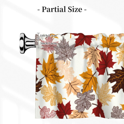 Kitchen Valance Maple Leaf Design 54x18 Inch 1 Panel 2