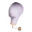 Wall Mounted Velvet Mannequin Head Display Stand Grey 5