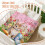 Easter Kids Throw Blanket Pink Rabbit Egg Design 40x50 inch 6