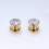 CZ Ear Plug Tunnels Screw Fit 0g 00g 2