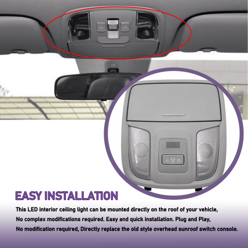 LED Dome Map Reading Light for Kia K5 Optima 2016-2020 OEM 2