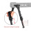 Tactical Rifle Bipod Barrel-Mounted Foldable 7.5-9 Inch 7