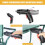 Cordless Electric Screwdriver Set with LED Light and 2