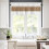 Kitchen Valance Brown White Striped 54x18in Light-Filtering 2