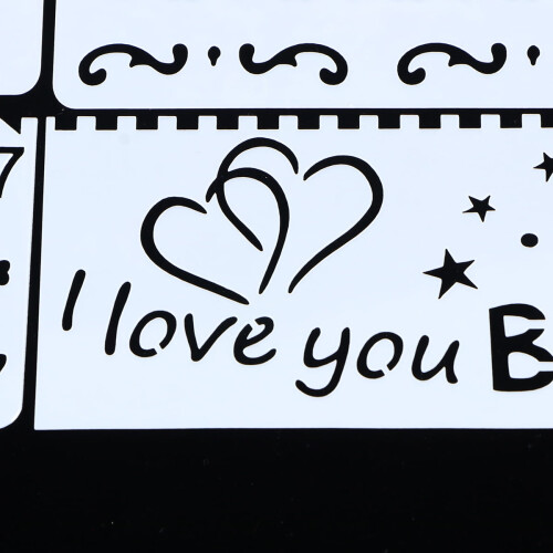 32-piece plastic letter stencils for preschool pattern 1