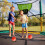 Trampoline Basketball Hoop Kit with Enclosure 4