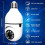 Light Bulb Camera 360 Panoramic 2.4GHz WiFi with 2-Way Audio 3