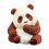 Panda Figurines Plastic Jungle Animal Set with Bamboo and 2