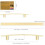 Brushed Gold Cabinet Pulls 5 inch 10 Pack 5