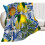 Lemon Blue Ceramic Tiles Throw Blanket 50x40 inches 4