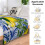 Lemon Blue Ceramic Tiles Throw Blanket 50x40 inches 6