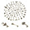 Antique Skeleton Keys Bronze Decoration Set 69 Pieces 7