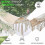 Double Macrame Hammock Canvas Swing Bed 2-Person 4