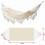 Double Macrame Hammock Canvas Swing Bed 2-Person 6