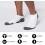 Athletic Running Ankle Socks Low Cut Cushioned 6 Pairs 2