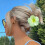 Flower-Shaped Hair Clip Gradient Orange 1 Piece 3