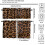 Leopard Print Valance Curtain Black Brown Fur Pattern Rod 5