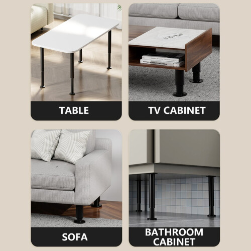 Adjustable Metal Furniture Legs Set 2 1