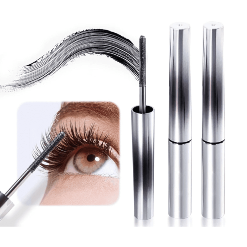 Black Iron Wand Mascara Waterproof Washable 2 pcs