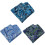 Men's Floral Stripe Pocket Square 3 PCS 1