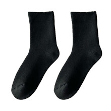 IOPQO Mid Crew Socks Women Warm Winter Black