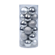 Christmas Tree Ball Baubles Silver Set 24pcs