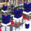 Blue Velvet Christmas Bow Oversized Hanging Ornament 1