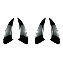 4x Auto Heck StoßStange Spoiler Seiten FlüGel Canard Trim für - CLA Klasse C118 CLA200 CLA250 CLA45 AMG 2020+ Schwarz