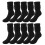 Women's Knee-High Crew Socks Solid Color 5 Pairs 1