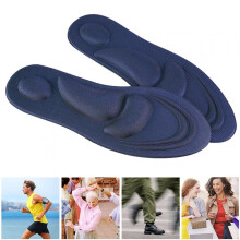 Memory foam insole for flat feet with arch support