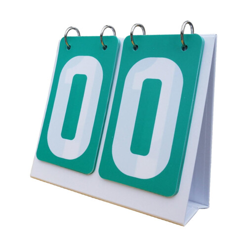 S Scoreboard 2-Digit Tabletop Flip Score Counter for