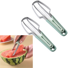 TETOU Watermelon Cutter Slicer 3-in-1 Stainless Steel 2 Pcs