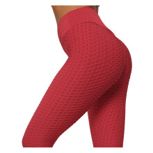 Women's Honeycomb High Waist Yoga Pants Slimming Tummy