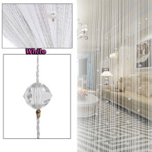 Sparkling String Curtains Glitter Silver 2 pcs 100x200 cm