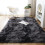 DODOING Soft Shaggy Area Rug Black 5 Sizes 1