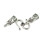 Hook End Caps for Leather Cord Jewelry Making, 30 Sets 1