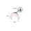 Pink Moon Stud Earrings Gold Tone 1 Pair 3