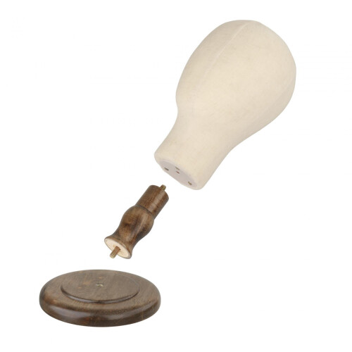 Dark Brown Hat Display Mannequin Head with Stable Base 1