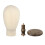Dark Brown Hat Display Mannequin Head with Stable Base 3