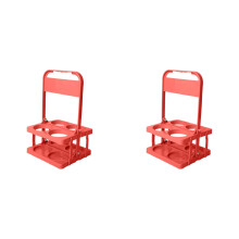 Plastic Beverage Carrier 4-Cup with Reinforced Handle