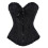 Women's satin lace bustier corset set with g-string S-6XL 1