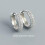 Sterling Silver CZ Huggie Hoop Earrings 10mm 1