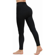 Fleece-Lined Footless Tights for Women, Sheer Thermal
