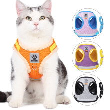 Cat Harness and Leash Set Adjustable Vest with Reflective