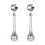 Ear Plug Tunnel Tassel Dangle Jewelry 2 Pcs 1
